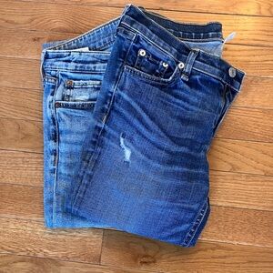 Pair of rag & bone Women's Blue Skinny and Boyfriend Jeans size 25